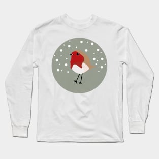 Christmas Robin Long Sleeve T-Shirt